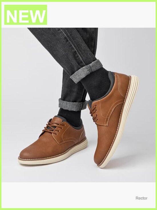 Lightweight Dress Oxfords with Cushioned Insole, Lace-Up Business Casual